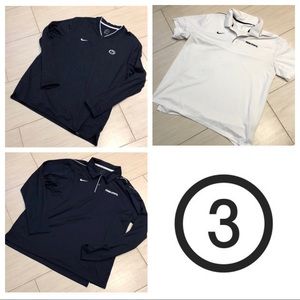 Bundled NIKE PSU pullover with two polos